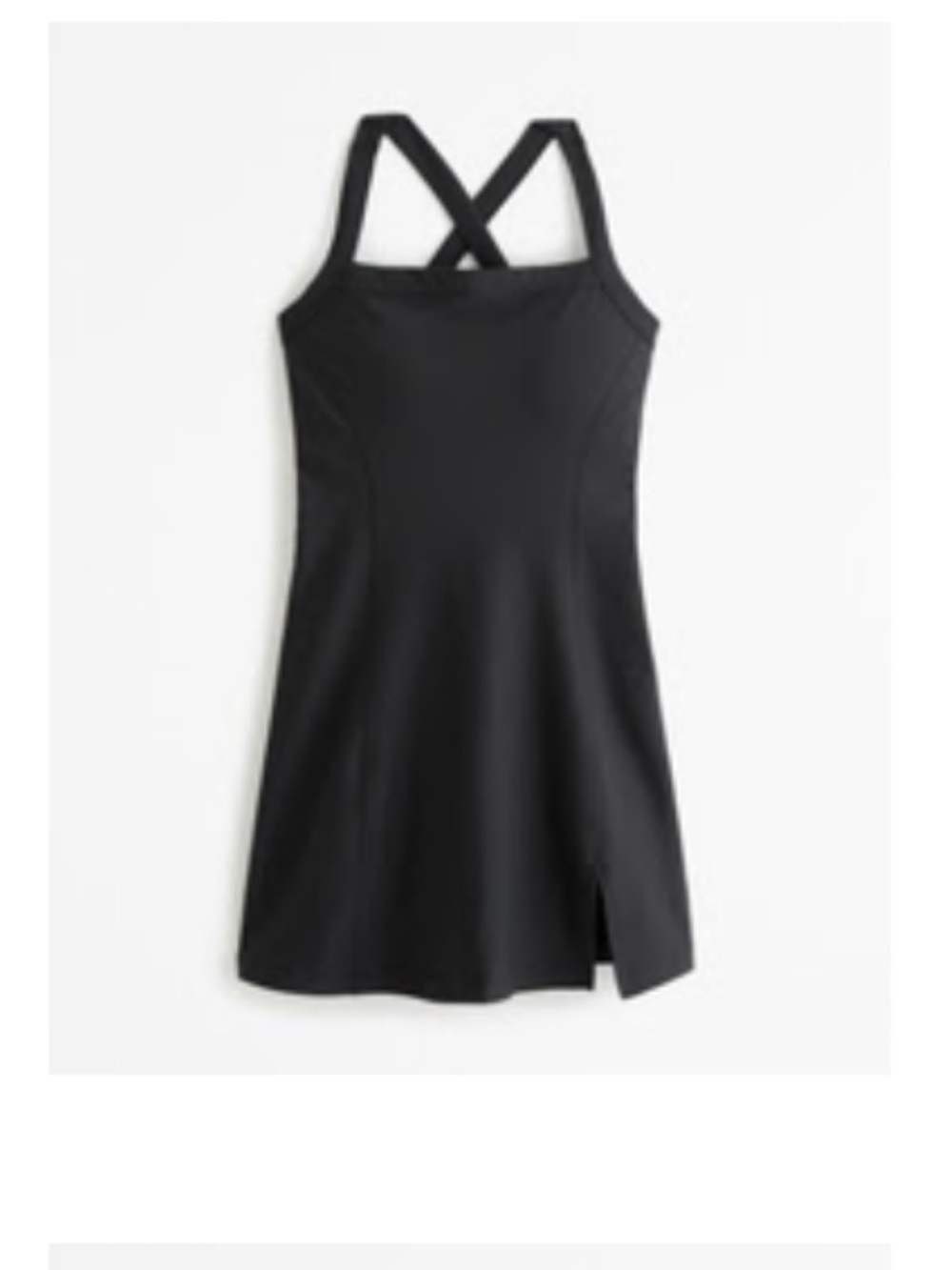 Abercrombie and Fitch YPB SculptLUX cross back mini dress w side slit